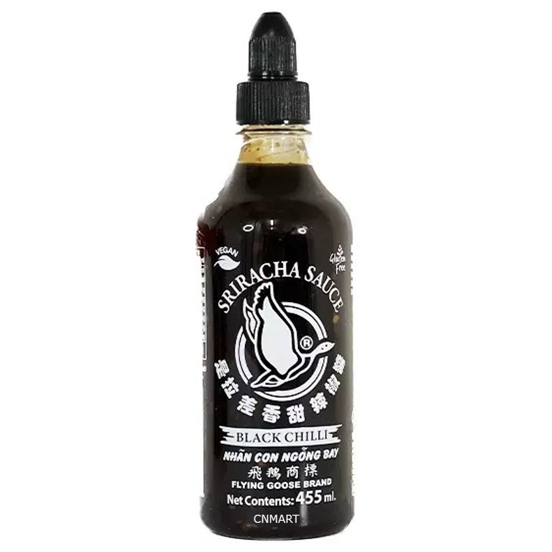 Flying Goose Black Chilli Flavour Sriracha Thai Hot Chilli Sauce 455ml