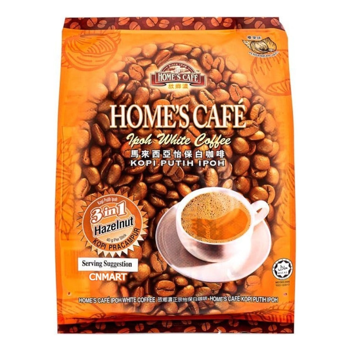 Home’s Café Instant Premix White Coffee 3 in 1, Hazelnut, 600g