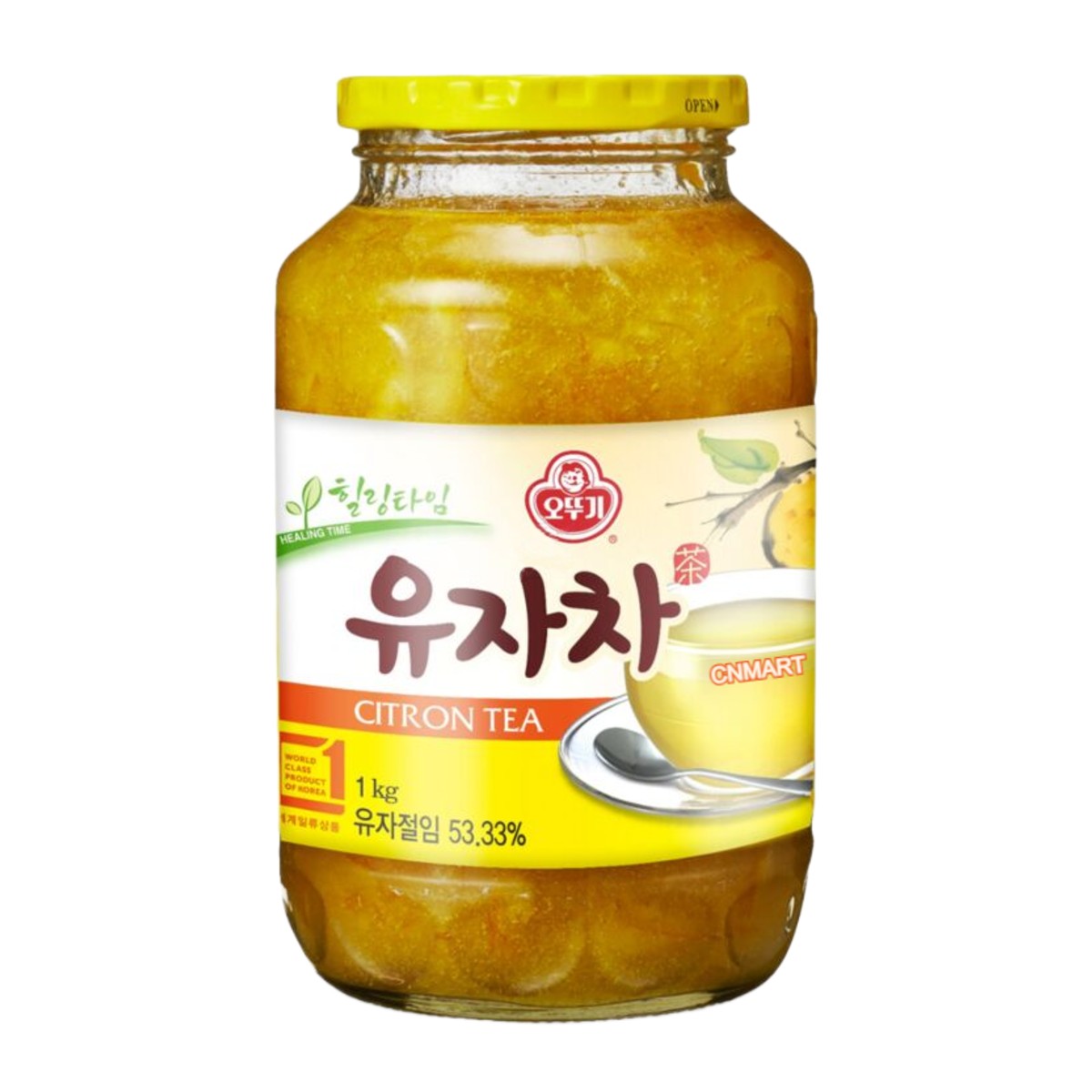 Ottogi Korean Citron Tea 1kg – Yuzu-Style Fruit Paste for Hot and Cold Drinks