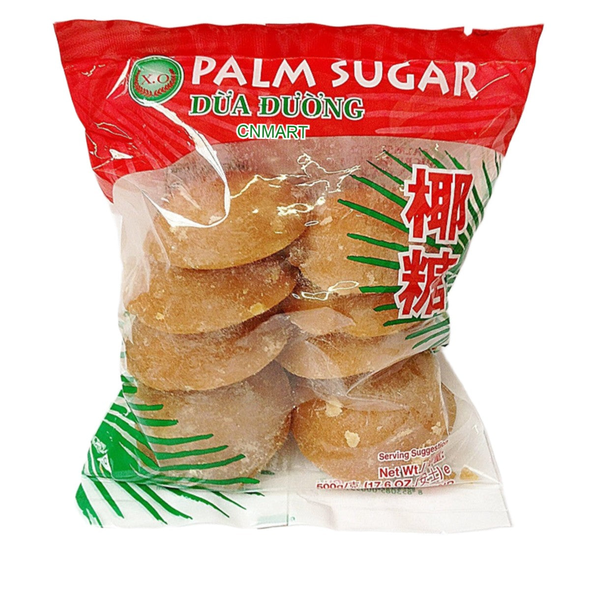 X.O Palm Sugar Traditional Southeast Asian Sweetener 500g