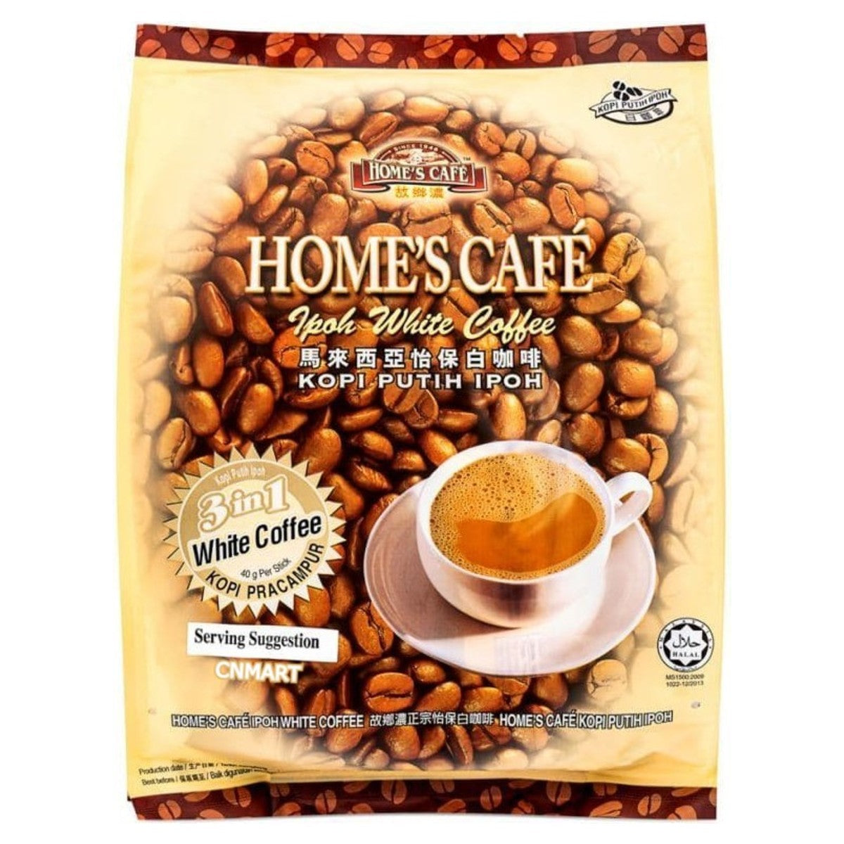 Home’s Café Instant Premix White Coffee 3 in 1, Original, 600g