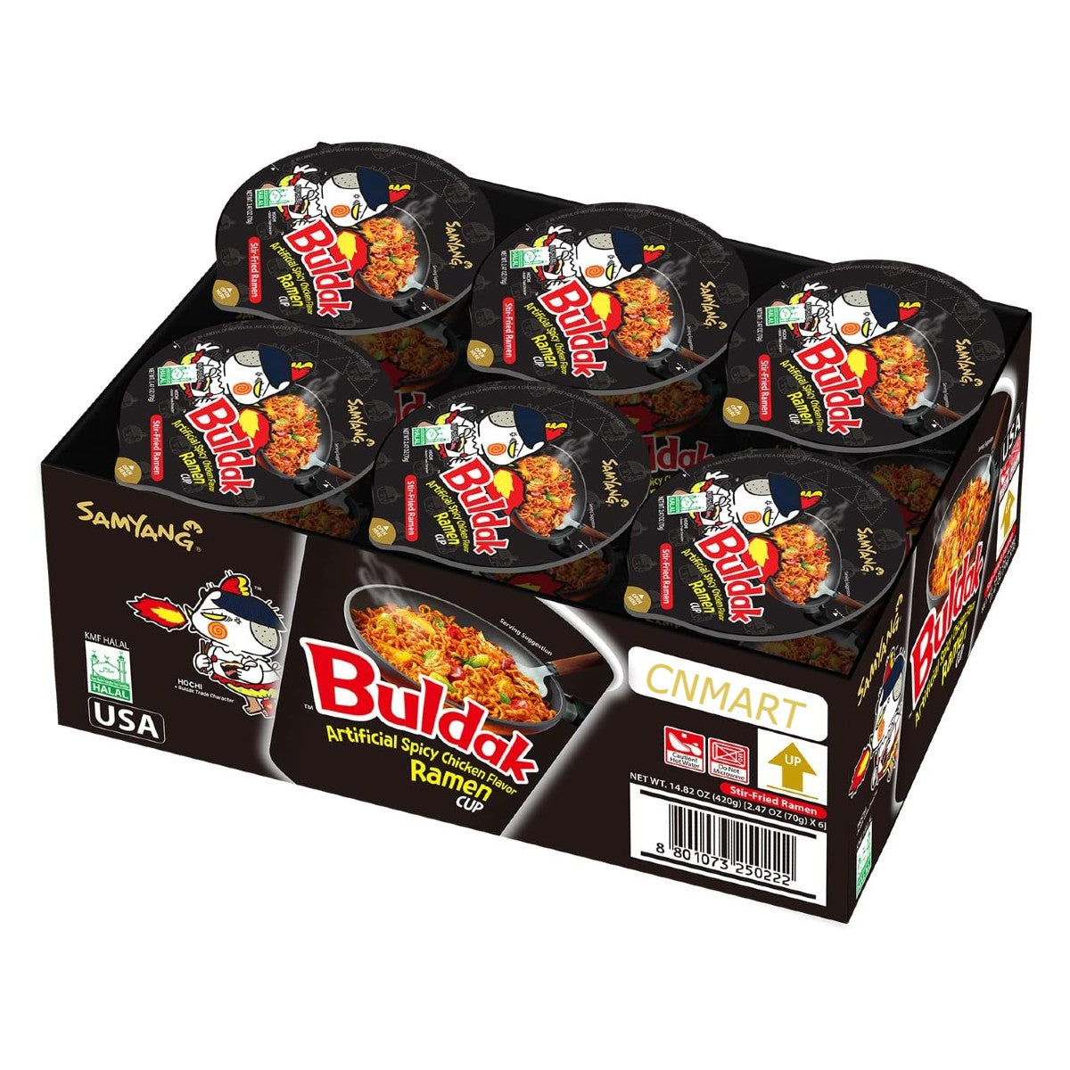 Samyang Buldak Hot Chicken Flavour Ramen Cup 70g (Pack of 6)