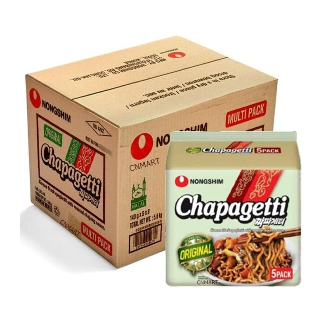 Nongshim Chapagetti Chajang Instant Noodle 140g (Pack of 40)