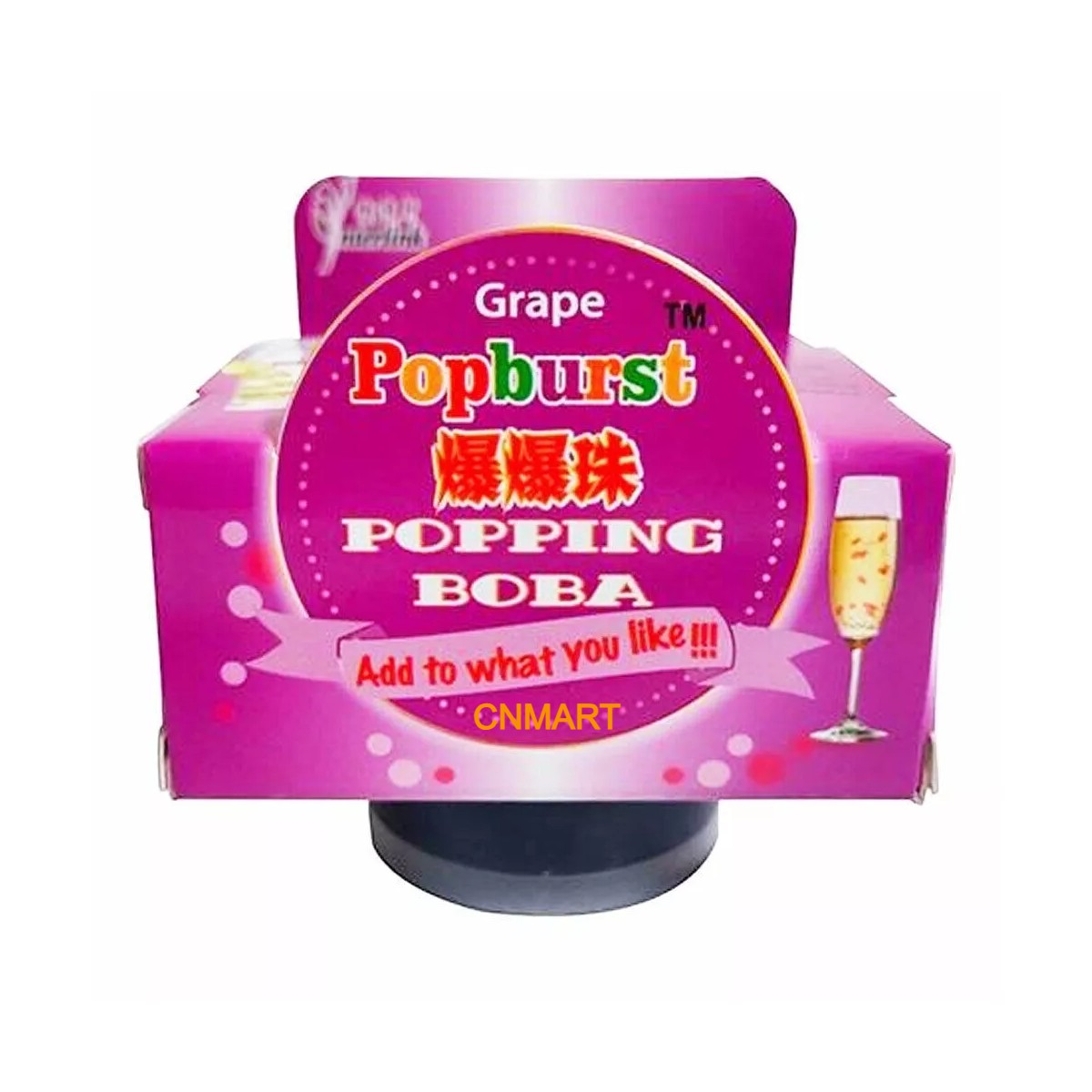 Popburst Popping Boba Grape Flavour Tapioca Pearls 130g