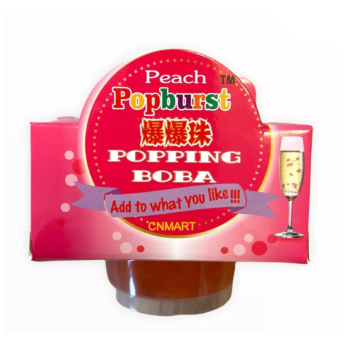 Popburst Popping Boba Peach Flavour Tapioca Pearls 130g