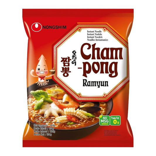Nongshim Champong Ramyun Instant Noodle Ramen 124g