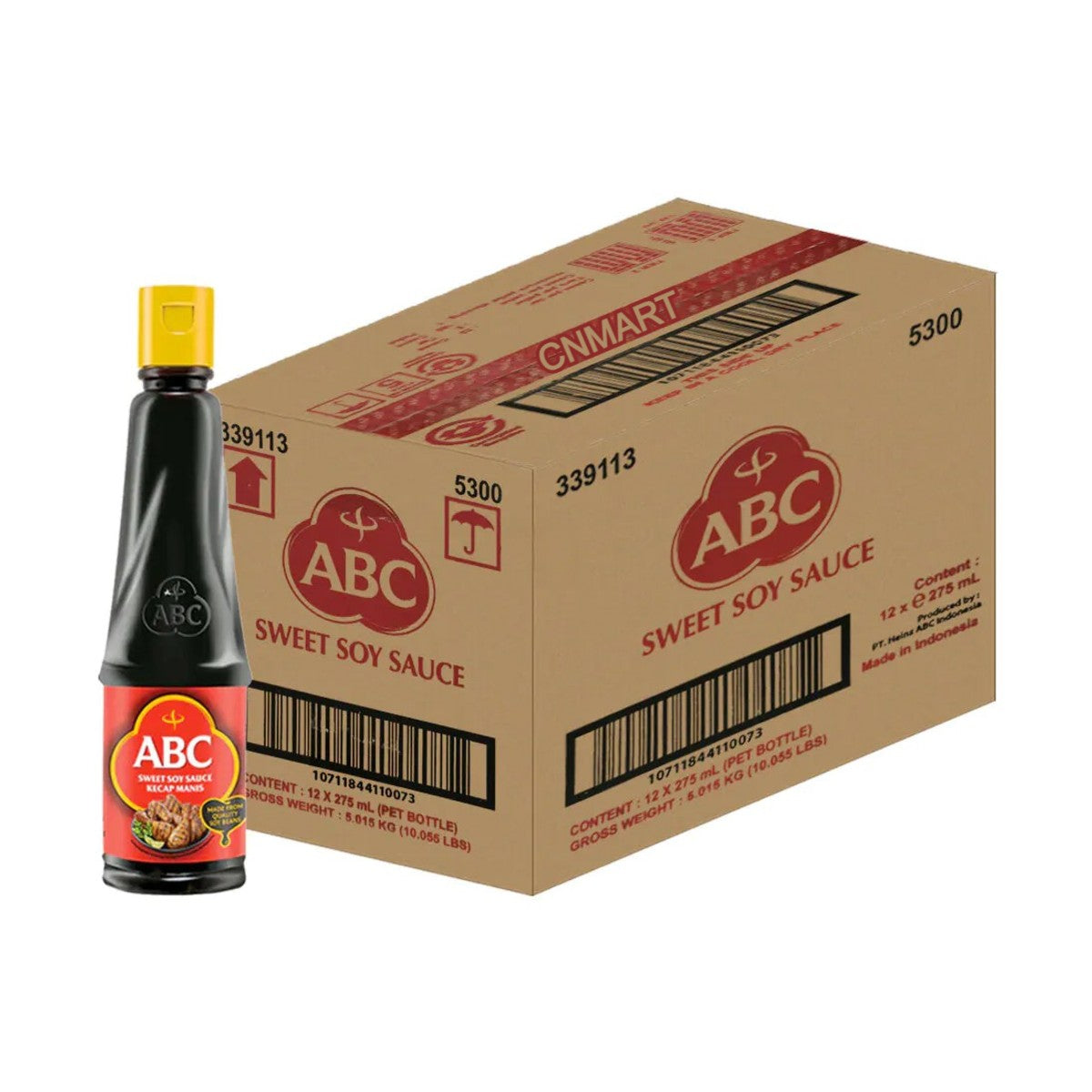 BBD: 20.02.2026, ABC Sweet Soy Sauce Indonesian Kecap Manis BBQ & Cooking Halal 275ml (Pack of 12)