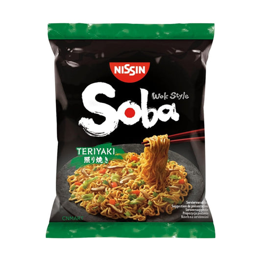 Nissin Soba Fried Instant Noodles Wok Style Teriyaki Flavour 110g