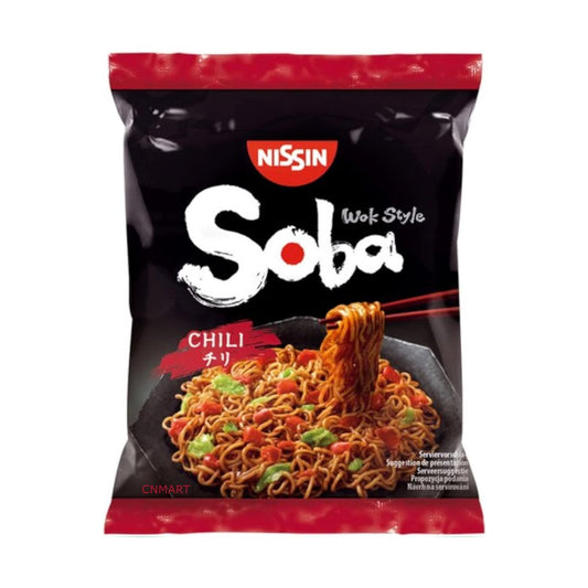 Nissin Soba Fried Instant Noodles Wok Style Chilli Flavour 111g