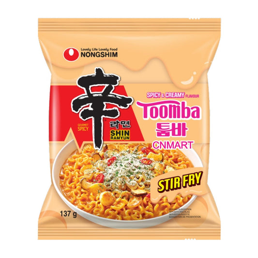 Nongshim Shin Ramyun Spicy & Creamy Toomba Stir Fry Flavour Instant Ramen Noodle 137g