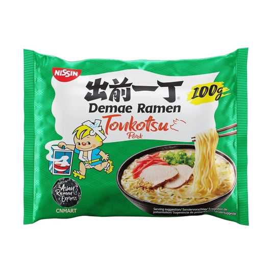 Nissin Demae Ramen Pork Tonkotsu Flavour Instant Noodles 100g
