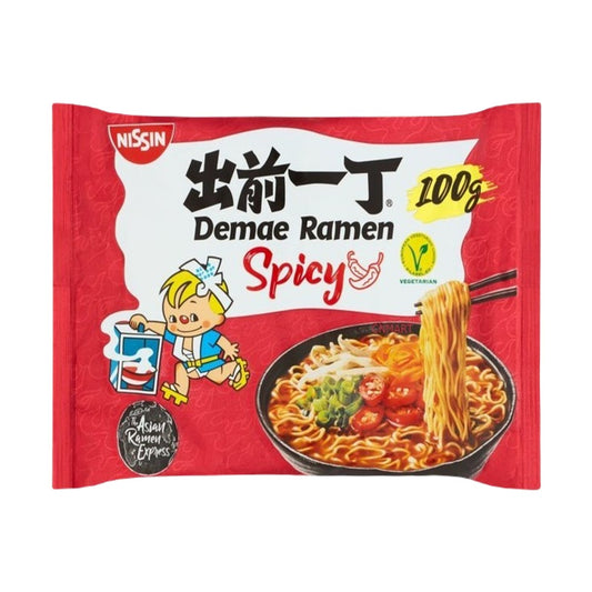 Nissin Demae Ramen Spicy Flavour Instant Noodles 100g