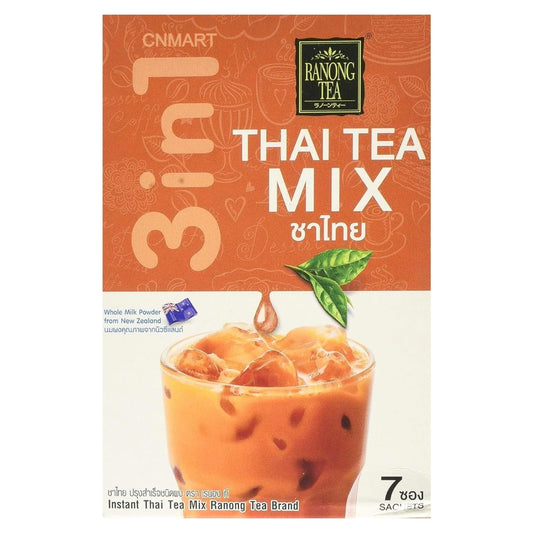 Ranong Tea 3 in 1 Instant Thai Tea Mix (7 Sachets x 30g) 210g