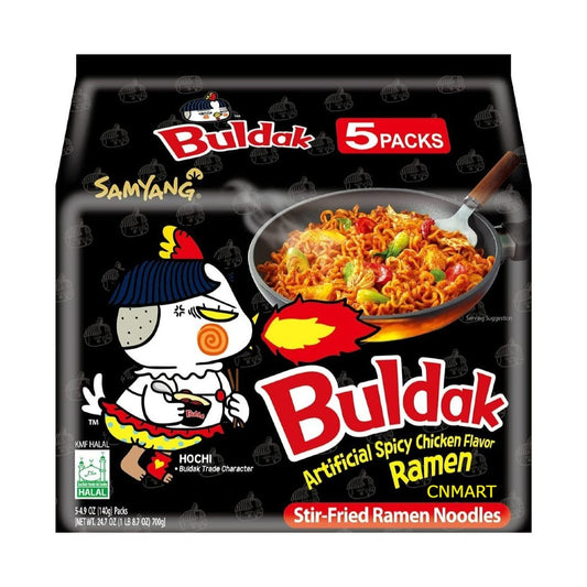 Samyang Buldak Hot Chicken Flavour Ramen 140g (Pack of 5)