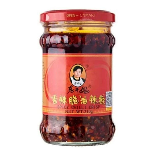 Laoganma Crispy Chilli in Oil for Noodles, Rice and Dumplings 210g