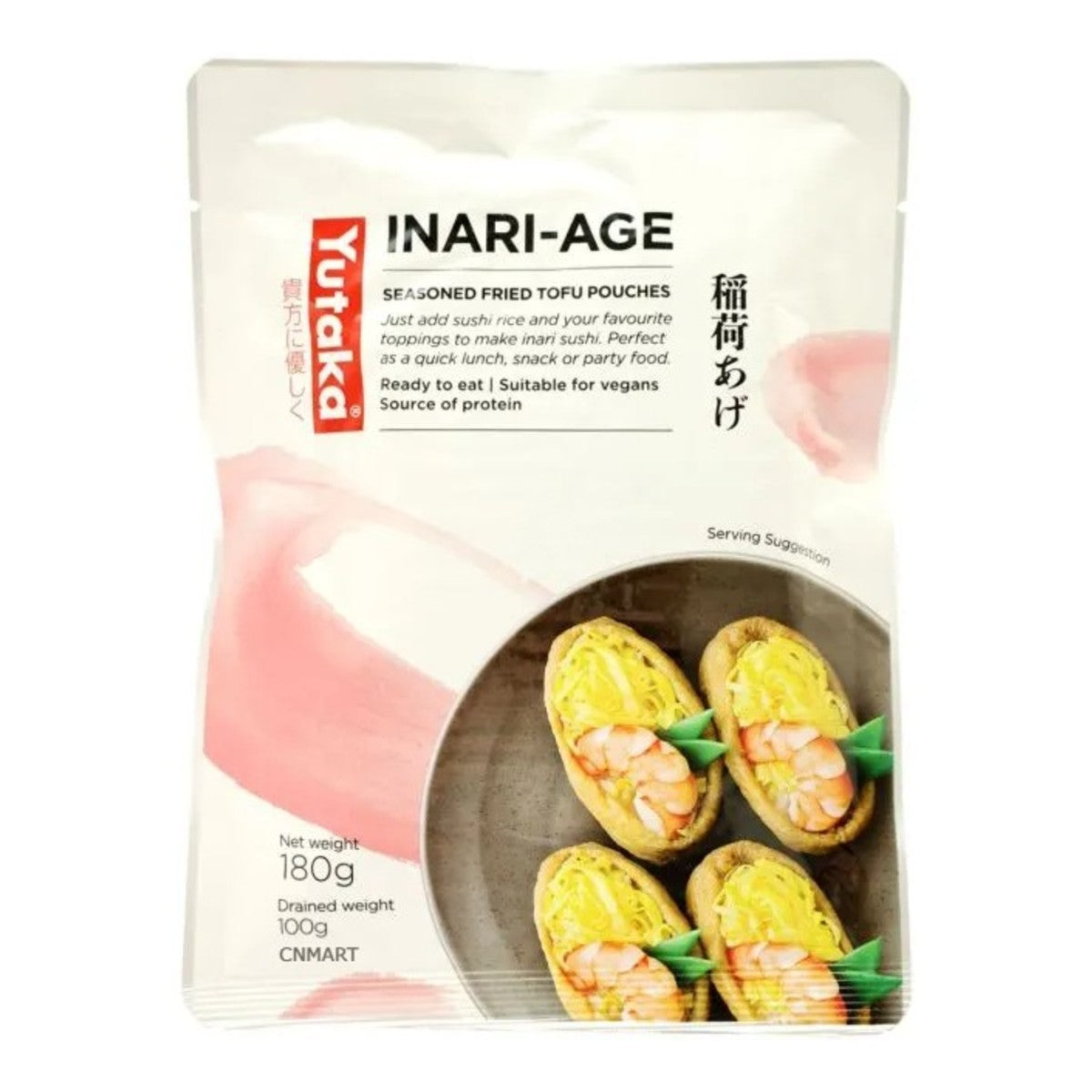 Yutaka Inari Age Seasoned Fried Tofu Pouches 180g