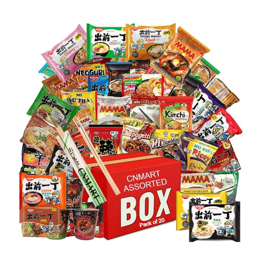World Instant Noodles Ramen Variety Bundle Random Assorted Flavours (Pack of 20)