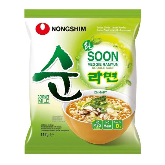 Nongshim Soon Veggie Ramyun Instant Noodle Ramen Soup 112g