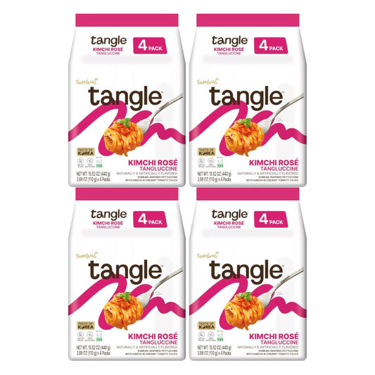 BBD: 25.09.25, Samyang Kimchi Rose Tangle Pasta Ramen 108g (Pack of 16)