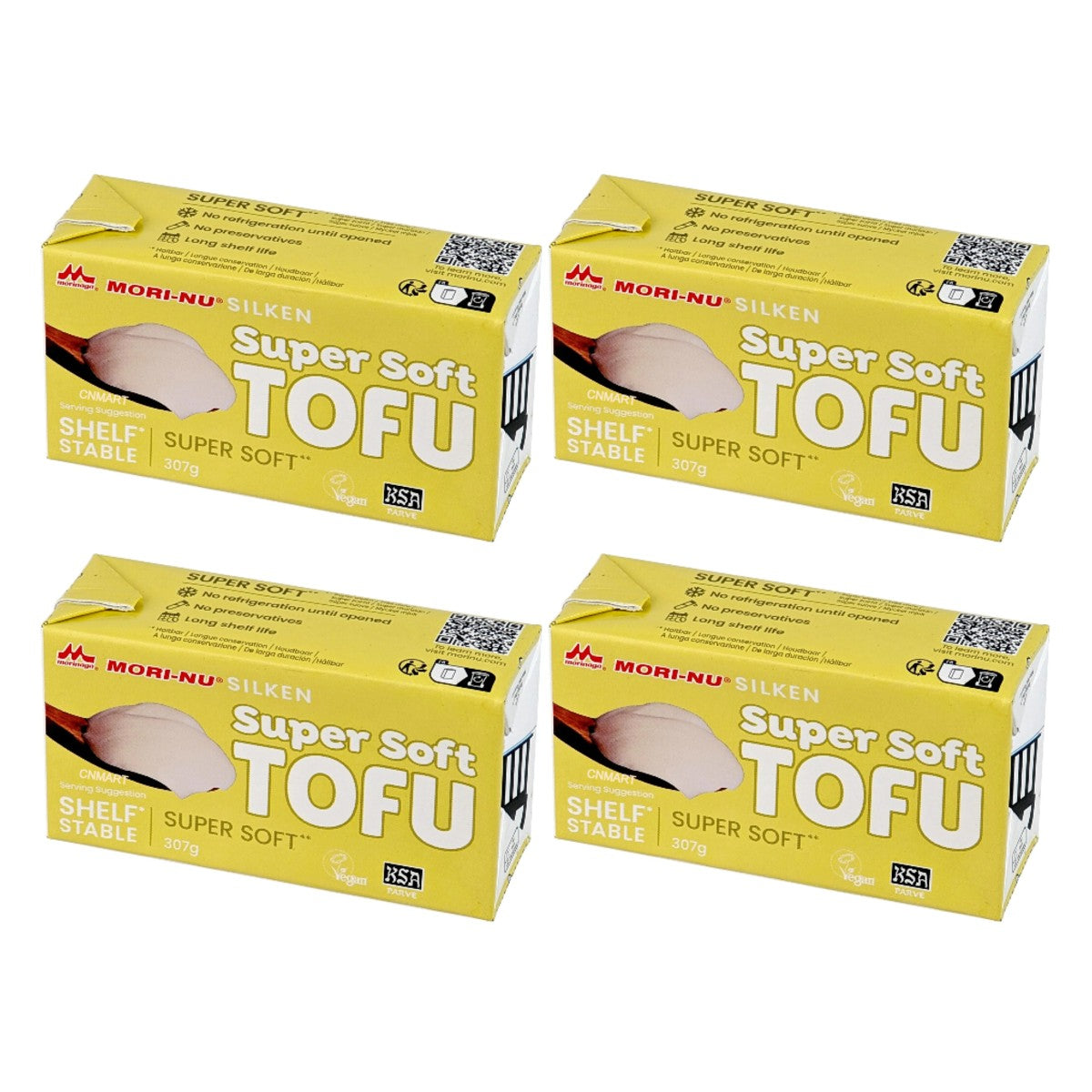 BBD:01.07.2026, Morinaga Mori-Nu Silken Super Soft Tofu 307g (Pack of 4)