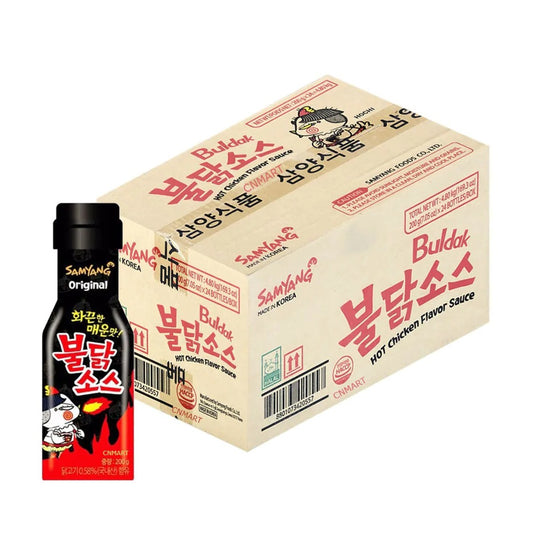 BBD: 11.11.2025, Samyang Buldak Hot Chicken Flavour Sauce - Original 200g (Pack of 24)