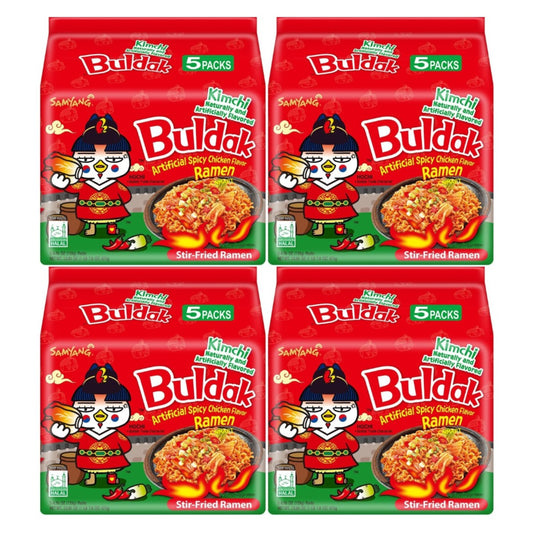 BBD: 10.11.2025, Samyang Buldak Hot Chicken Flavour Ramen - Kimchi 135g (Pack of 20)