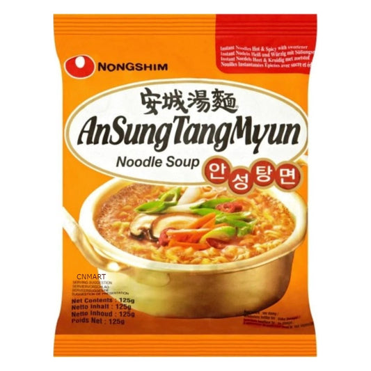 Nongshim Ansung Noodle Mild Spicy Soybean Paste Instant Ramen 125g