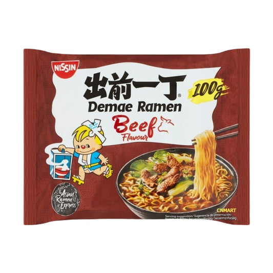 Nissin Demae Ramen Beef Flavour Instant Noodles 100g