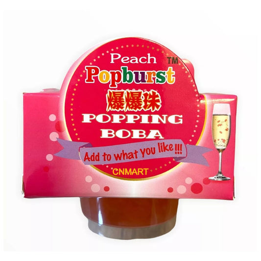 Popburst Popping Boba Peach Flavour Tapioca Pearls 130g