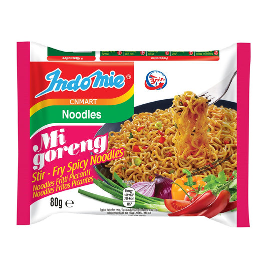 Indomie Mi Goreng Instant Noodles Hot & Spicy Pedas 80g