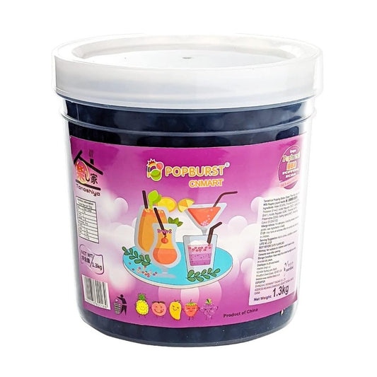 Popburst Popping Boba Grape Flavour Tapioca Pearls 1.3kg