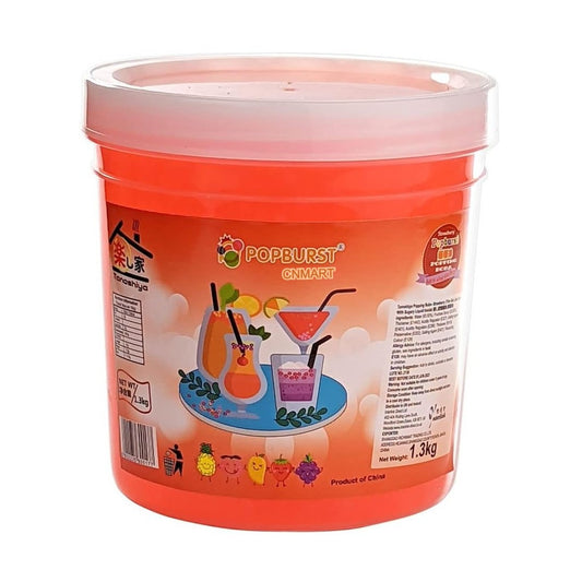 Popburst Popping Boba Strawberry Flavour Tapioca Pearls 1.3kg